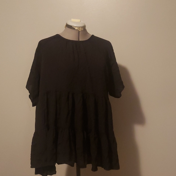ASOS Tops - Ruffled Black Tunic